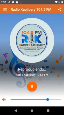 Radio Kapiibary 104.5 FM android App screenshot 1